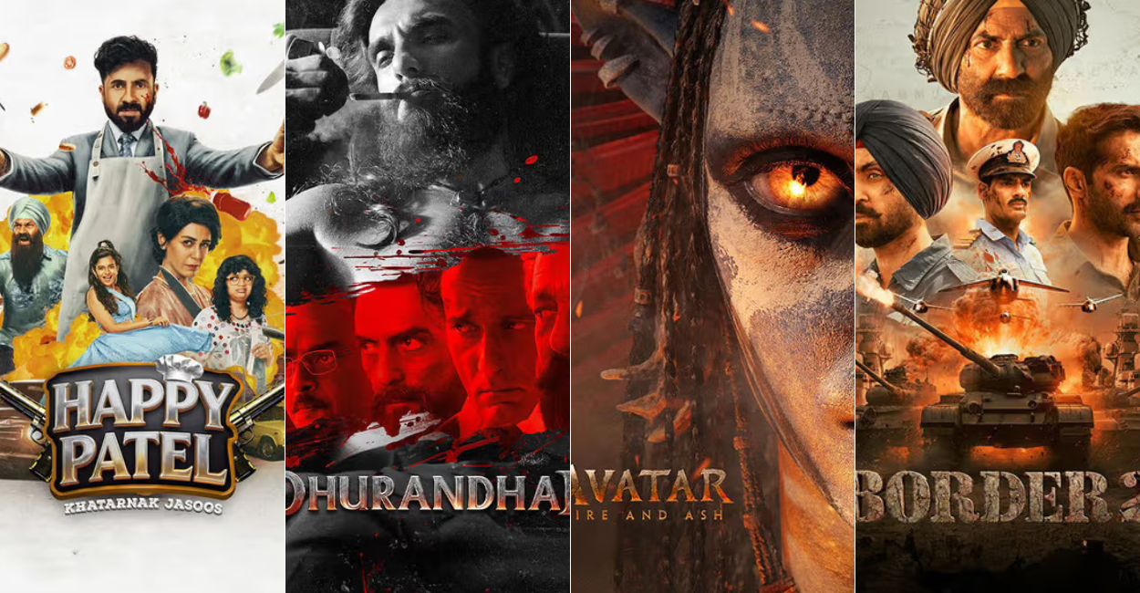 मोठ्या बजेटच्या भव्य चित्रपटांपासून ते आकर्षक आधुनिक कथांपर्यंत. Border 2, Merci, Dhurandhar, Avatar, Happy Patel, Rahu Ketu आणि Ikkis या चित्रपटांवरील हा नवीनतम अहवाल आहे आणि प्रत्येक चित्रपट तुमच्या लक्षास पात्र का आहे, हे येथे सांगितले आहे.